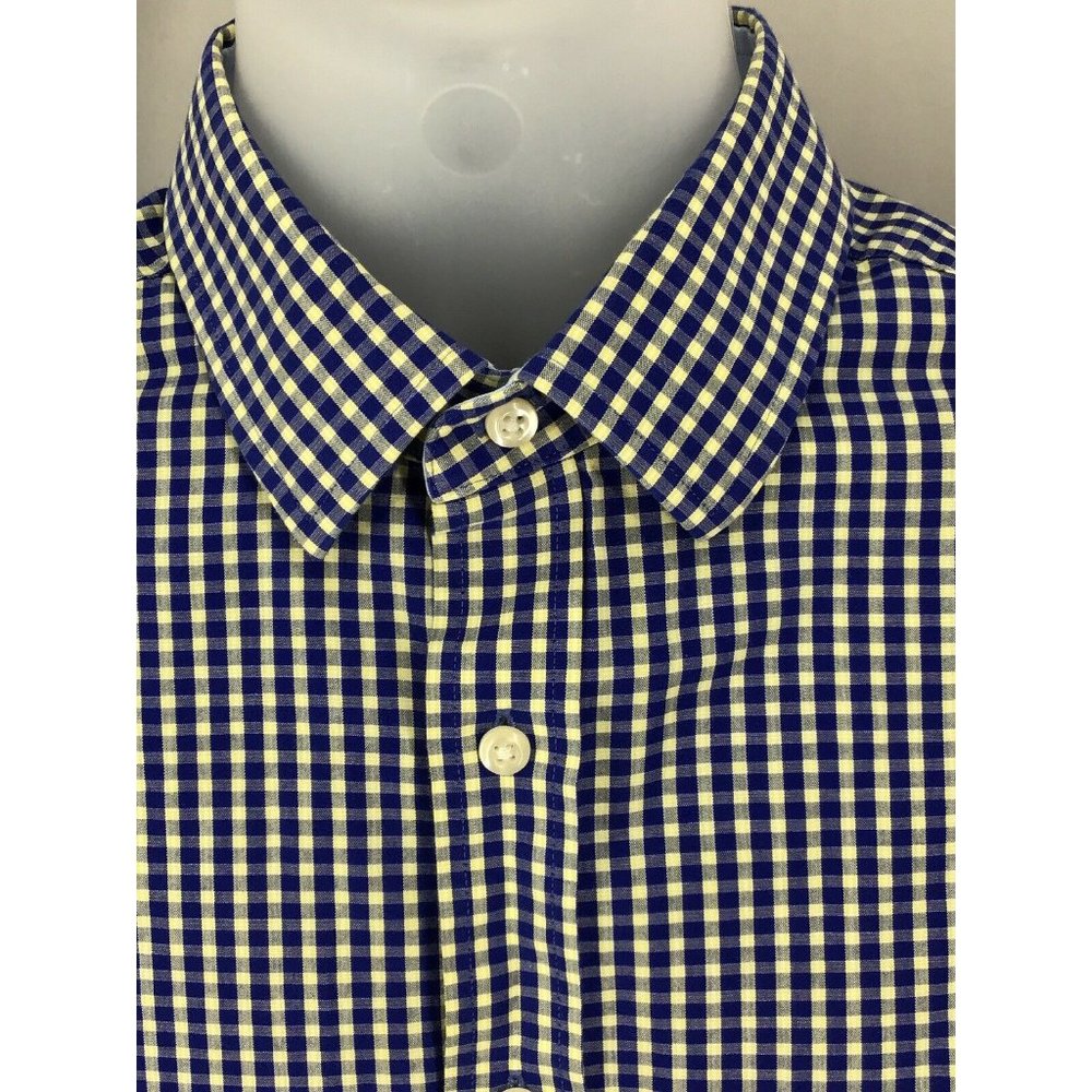 Nautica Blue Checkerd Shirts Size 16 1/2-32/37
